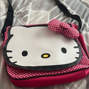 Hello Kitty Pink Heart Accent Crossbody Bag for Kids